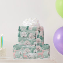 Papel de envolvimiento para vacaciones de renos de