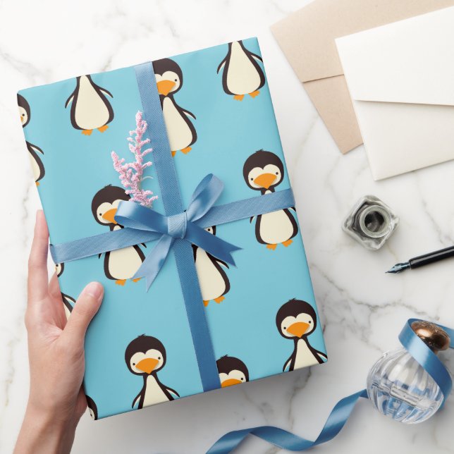 Regalo Papel de envolvimiento pingüino (Regalar)