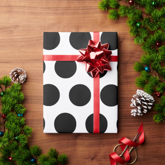 Regalo Papel de envolvimiento Polka de 30 pulgadas * de 6 (Regalo de vacaciones)