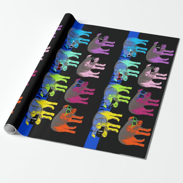 Regalo Papel de envolvimiento pop para Año Nuevo chino 20 (Desenrollado)