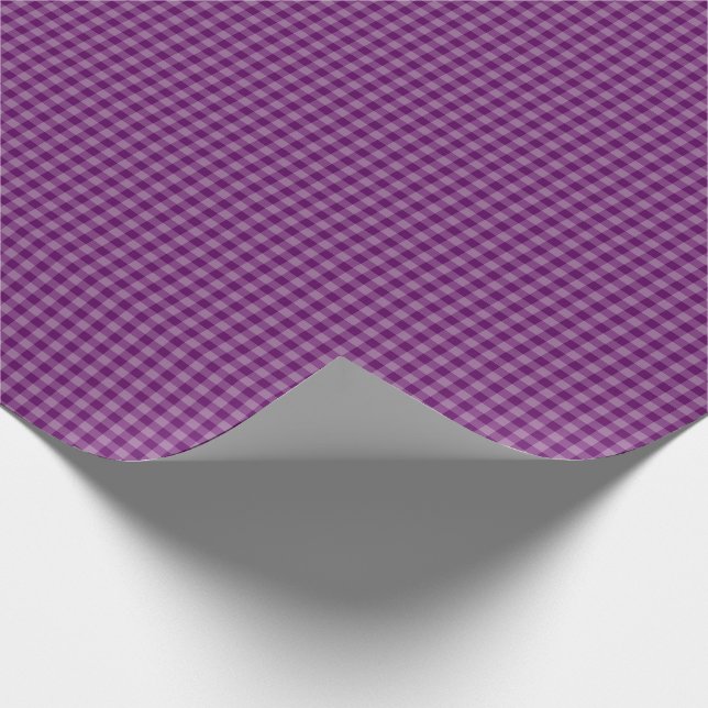 Regalo Papel de envolvimiento Purples 01 Gingham-Gift (Esquina)