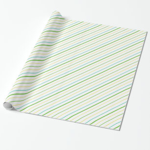Regalo Papel de envolvimiento rayado de moda: amarillo, v