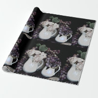 Papel de envolvimiento Rl 6' Cocina, uvas y flores