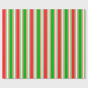 Regalo Papel de envolvimiento rojo, blanco y verde para e