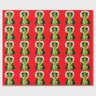 Regalo Papel de envolvimiento rojo del Ángel Verde