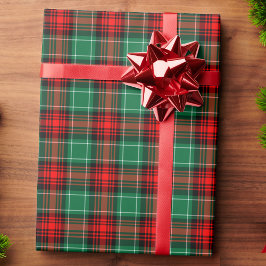 Regalo Papel de envolvimiento rojo y verde para vacacione