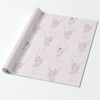Regalo Papel de envolvimiento rosa Ballerina rosa