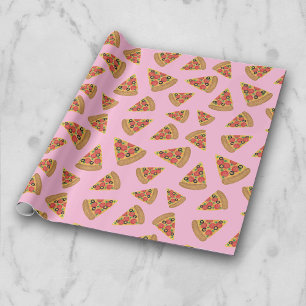 Regalo Papel de envolvimiento rosa del patrón Fiesta Pizz