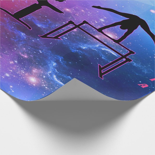 Regalo Papel de envolvimiento rosa y azul para Chicas de  (Esquina)