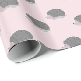 Regalo Papel de envolvimiento rosa y gris