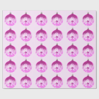 Regalo Papel de envolvimiento rosado con ornamento rosa