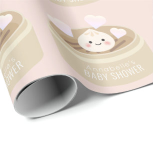 Regalo Papel de envolvimiento rosado de Baby Shower