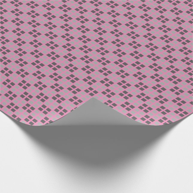 Regalo Papel de envolvimiento rosado micro controlado (Esquina)