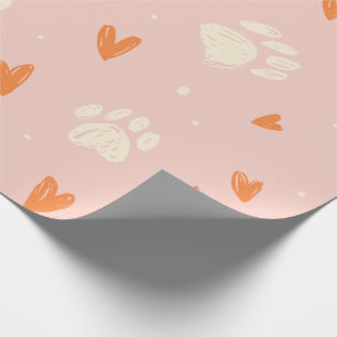 Regalo Papel de envolvimiento rosado y de garra