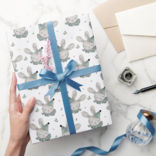 Regalo Papel de envolvimiento rústico de Bunny Vintage