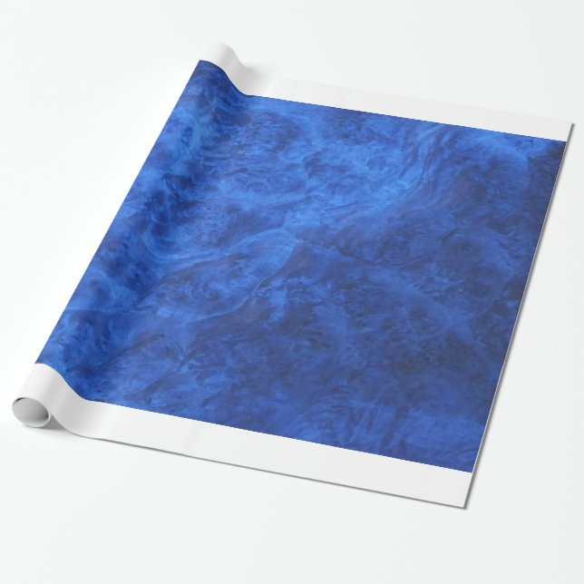 Regalo Papel de envolvimiento Sapphire Blue Velvet (Desenrollado)