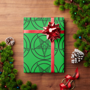 Regalo Papel de envolvimiento satánico Pentagram