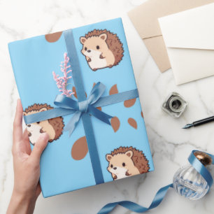 Regalo Papel de envolvimiento sin mangas azul cielo con e
