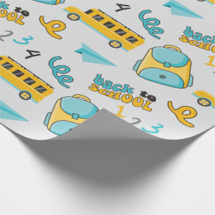 Regalo Papel de envolvimiento sin problemas en la escuela