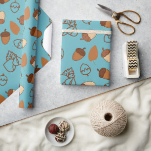 Regalo Papel de envolvimiento sin soldadura azul Hazelnut