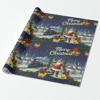 Regalo Papel de envolvimiento Snowy Express de Santa