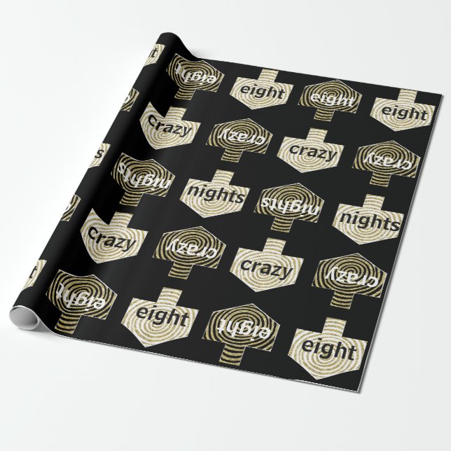 Regalo Papel de envolvimiento "Sueños/Oro Personalizados, (Desenrollado)