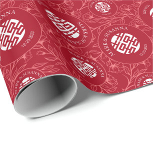 Regalo Papel de envolvimiento tradicional de Boda chino f