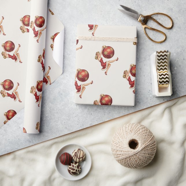 Regalo Papel de envolvimiento tradicional de Navidad (Artesanía)