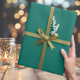 Regalo Papel de envolvimiento verde azulado medio a la mo