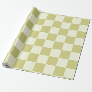 Regalo Papel de envolvimiento verde de sabio controlado