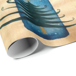 Regalo Papel de envolvimiento X-mas de árbol de Navidad, 