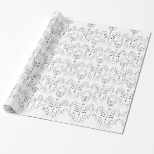 Regalo Papel de escritorio de Damascos de época - negro +