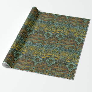 Regalo Papel de escritorio de William Morris Peacock Drag