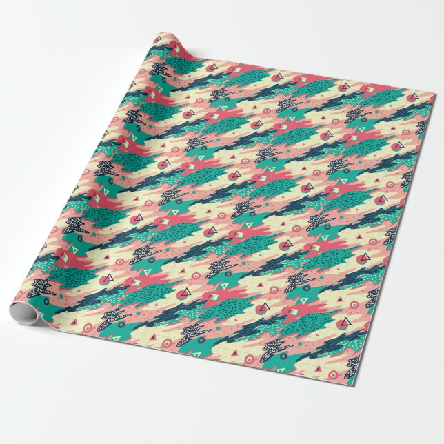 Regalo Papel de escritorio geométrico Retro Trendy Memphi (Desenrollado)