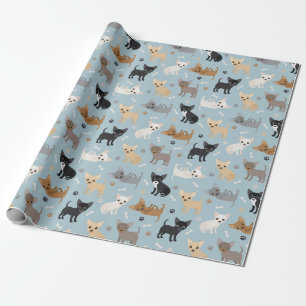 Regalo Papel de esmalte azul para huesos y patas de Chihu