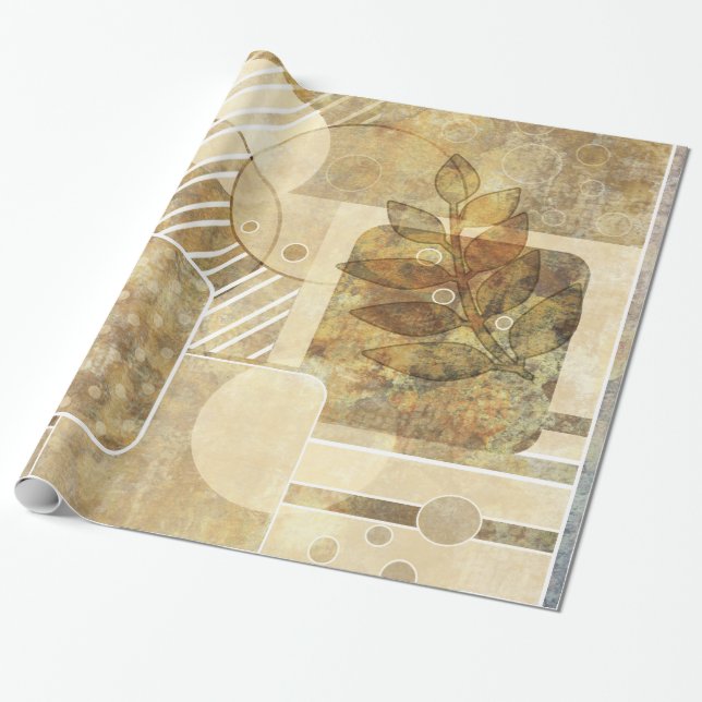 Regalo Papel de fondo floral antiguo (Desenrollado)