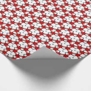 Regalo Papel de giftwrap del patrón floral del triángulo 