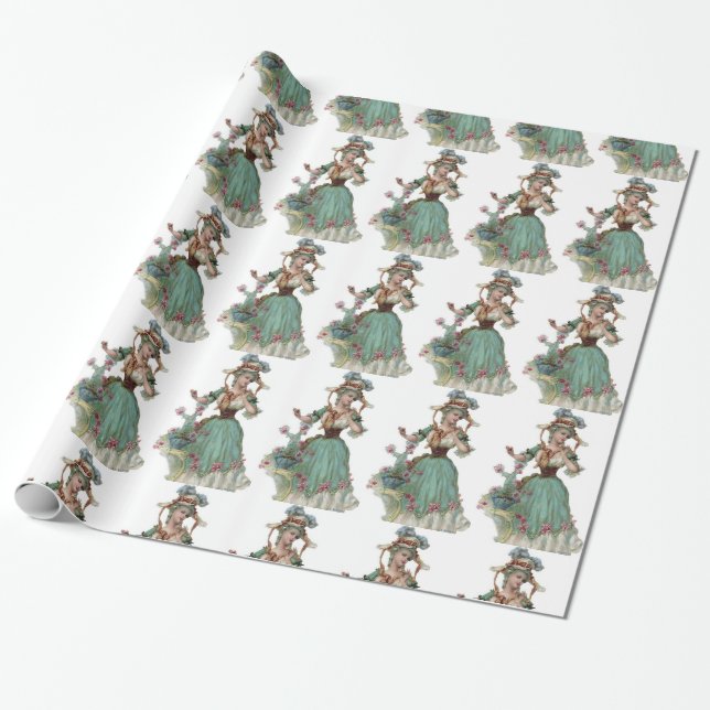 Regalo Papel de la señora embalaje del Victorian (Desenrollado)