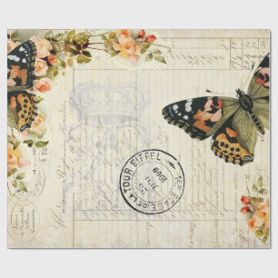 Regalo Papel de las Ephemeras 60lb Decoupage de la