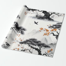 Papel de lavado de tinta del este de Asia