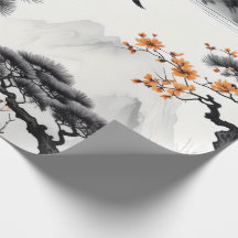 Papel de lavado de tinta del este de Asia