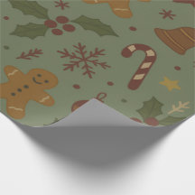 Papel de Navidad de Pan de Jengibre