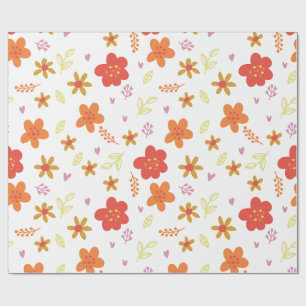 Regalo Papel de patrón floral – Diseño de flores sin cost
