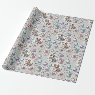 Regalo Papel de preparación de cintas y cachorros para na