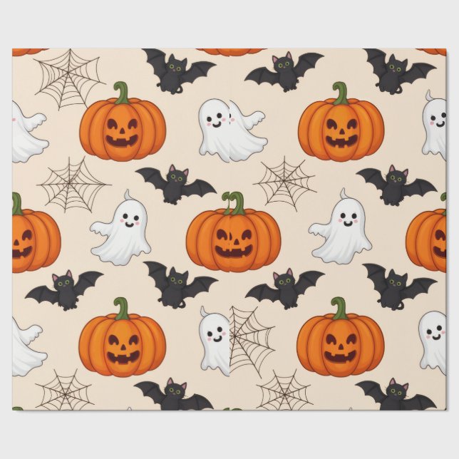 Regalo Papel de presente tema halloween (Costura)