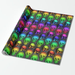 REGALO PAPEL DE RAINBOW SKULL WRAPPER