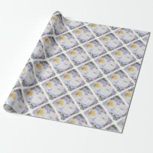 REGALO PAPEL DE RAPAS DE FIESTA DE PANSÍA BLANCA