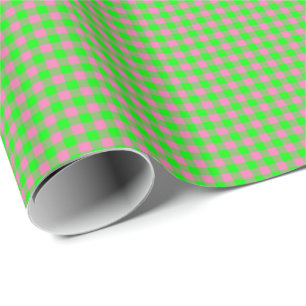 Regalo PAPEL DE RAPAS Pink-Neon-Brown-Coll-GINGHAM-10-GIF