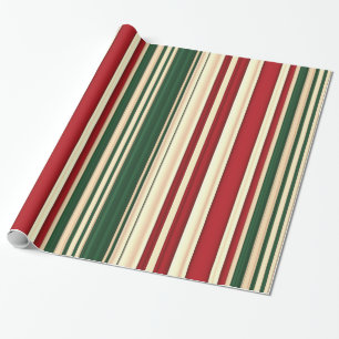 Regalo PAPEL DE RAPERO DE navidades Stripes-6-GIFT