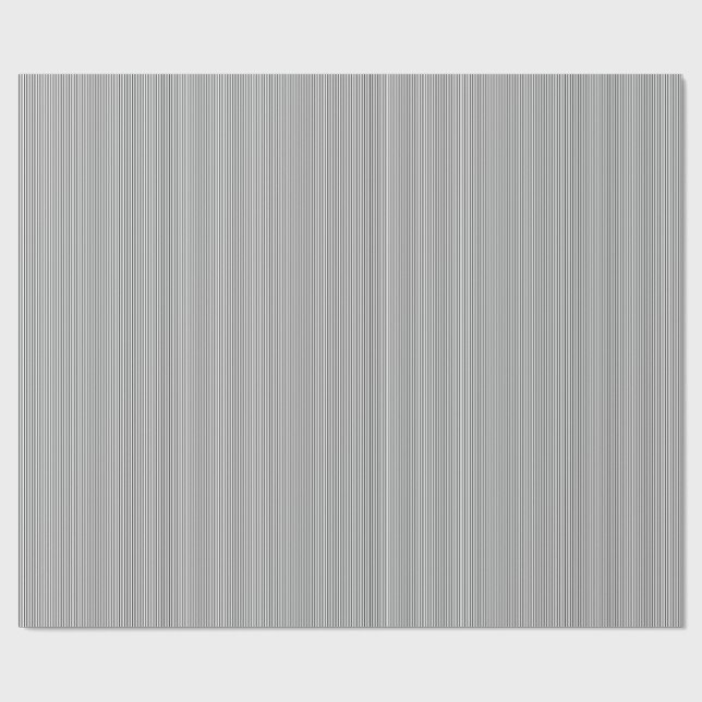 Regalo PAPEL DE RAPIDEZ DE 12 GIFT franjas blanco-negras (Superficie plana)